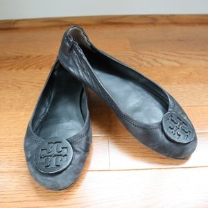 Worn Tory Burch Emblem Toe Black 9